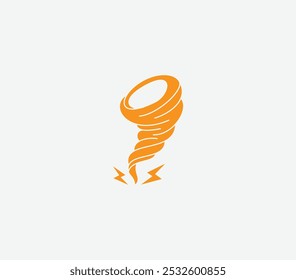 Tornado Symbol Vektor Tornado Twister Zyklon oder Hurrikan Illustration