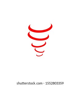 Tornado twist icon logo design vector illustration template