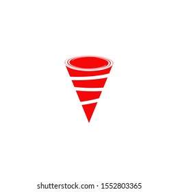 Tornado twist icon logo design vector illustration template