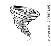 Tornado Twister Cyclone or Hurricane Illustration