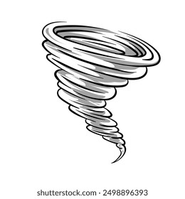 Tornado Twister Cyclone or Hurricane Illustration