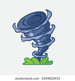 tornado vector good for sticker, clip art design, element design, etc