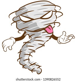 Tornado vector graphic cartoon clipart