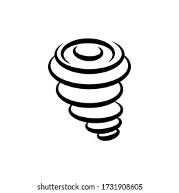 Ilustración de diseño gráfico vector Tornado