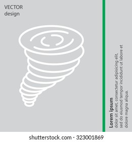Tornado, vector icon