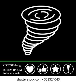 Tornado, vector icon
