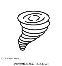 Tornado, vector icon