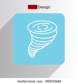 Tornado, vector icon
