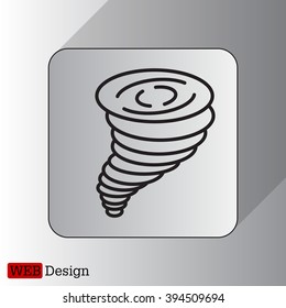 Tornado, vector icon