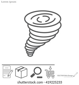 Tornado, vector icon