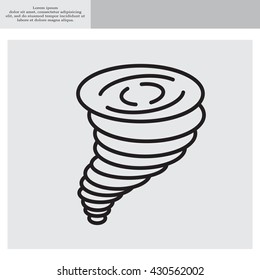 Tornado, vector icon