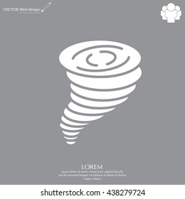 Tornado, vector icon