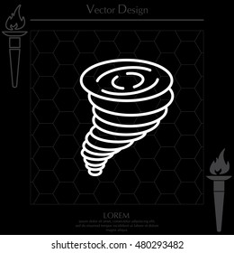 Tornado, vector icon