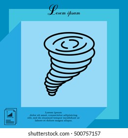 Tornado, vector icon