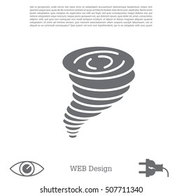 Tornado, vector icon