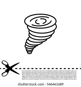 Tornado, vector icon
