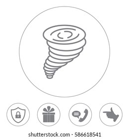 Tornado, vector icon