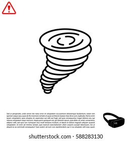 Tornado, vector icon