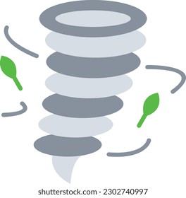 Tornado vector icon. Can be used for printing, mobile and web applications.