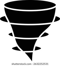 Tornado vector icon. Can be used for printing, mobile and web applications.