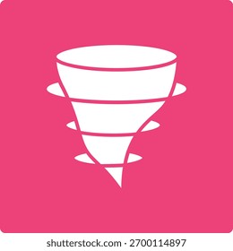 Icono de Vector de tornado. Se puede utilizar para aplicaciones de impresión, móviles y de Web.