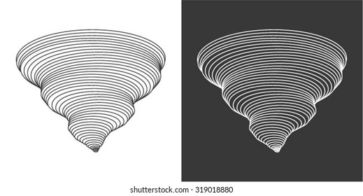 Tornado vector illustration / Cyclone / Storm