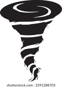 Tornado Vector Illustration Isolated on White Background