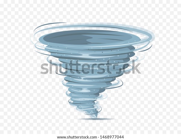 Tornado Vector Isolated On Background Transparent Stock Vector (Royalty ...