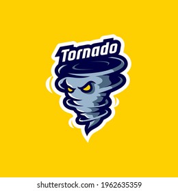 Tornado Vector Mascot Logo Design