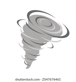 Tornado. Ilustração simples de cor plana do vetor.
