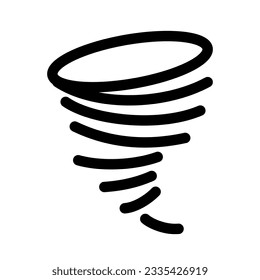 Tornado-Wetter-Einzel-Symbol-einfache Grafikdesigns