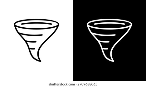 Diseño de conjunto de iconos de Tornado White