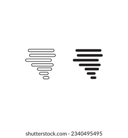 TORNADO WIND ICON VECTOR ILLUSTRATION SYMBOL DESIGN