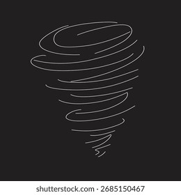 tornado wind sketch illustration  vector .eps 10
