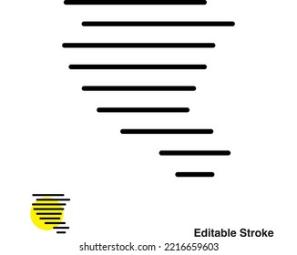 Tornado Windy Weather Forecast Vector Outline Icon Eps