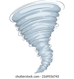 Tornano, Hurricane Icon. Cartoon Destructive Tornado, Whirlwind Or Climate Threat Vector Illustration.