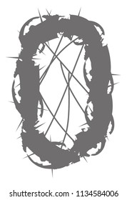 Torned vector alphabet.