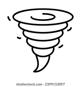 Tornnado icon vector stock illustration