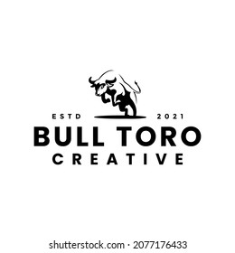 toro matador logo design idea