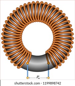 Toroidal Ferrite Core Coil Inductor
