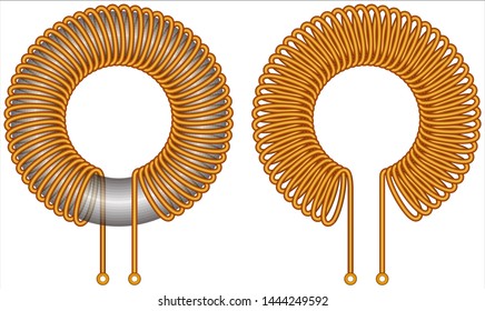 Toroidal iron Core - Air Core Coil Inductor