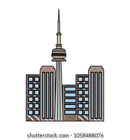toronto canada city skyscrapers towers