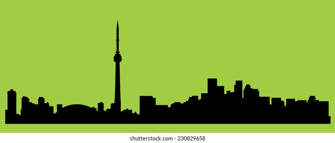 Toronto, Canada silhouette