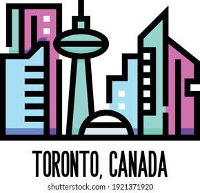Toronto, Canada vector illustration. Icon. Premium quality.