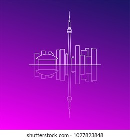 Toronto city, purple