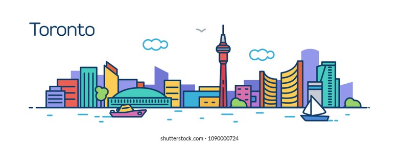 Toronto City. Vector illustration