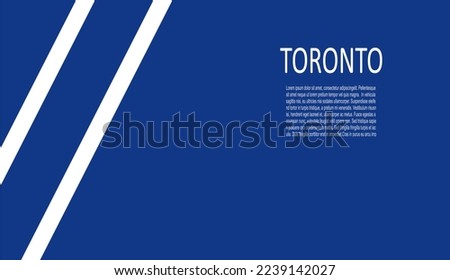 Toronto Maple Leafs ice hockey team uniform colors. Template for presentation or infographics.