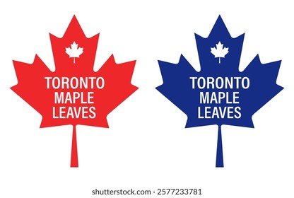 Toronto Maple Leaves typography design