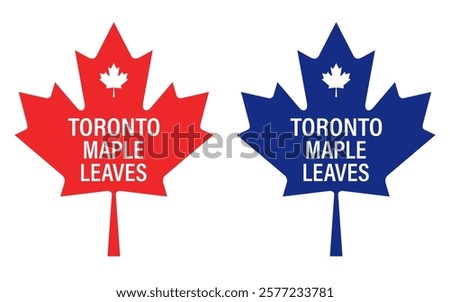 Toronto Maple Leaves typography design