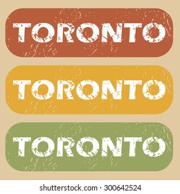 Toronto on colored background